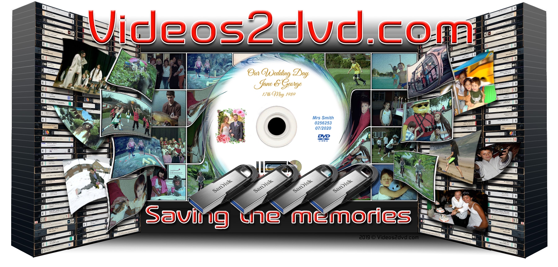 Fast reliable Video Transfer service from just £8 per DVD / USB